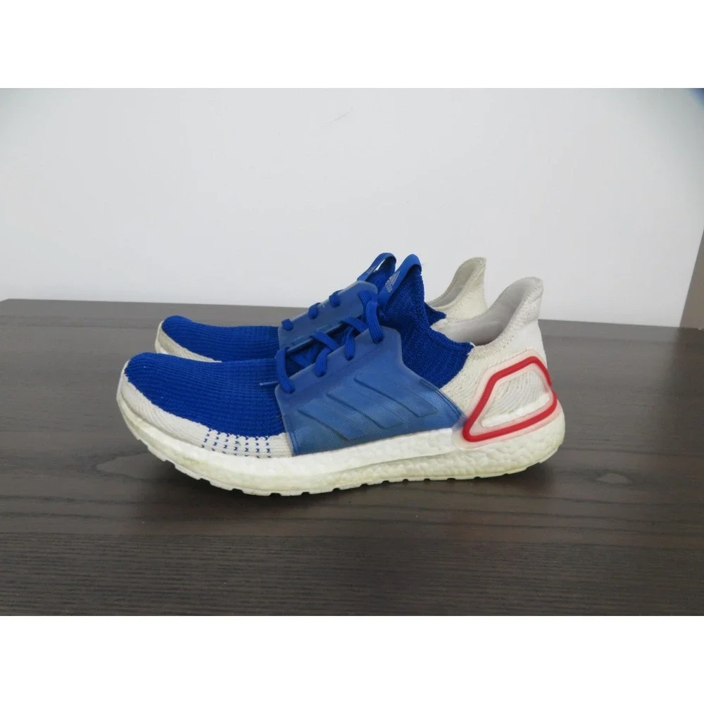 Adidas Ultraboost 19 Shoes Mens Size 12 Blue Running Sneakers EF1340 Gym Comfort